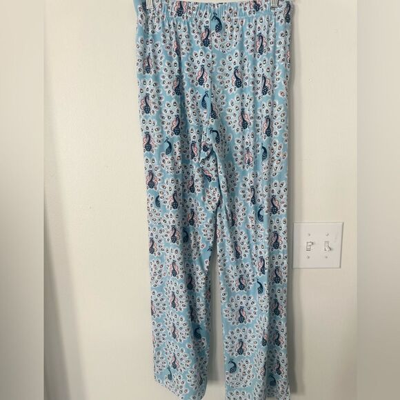 Munki Munki 2Pc Peacock Print Pajamas S - Picture 7 of 10